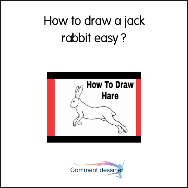 How to draw a jack rabbit easy